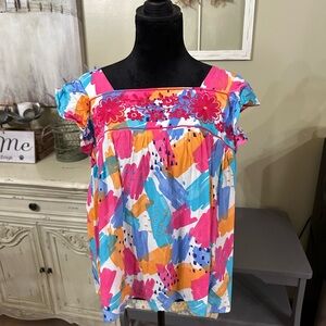 Savanna Jane Multicolor Floral Blouse